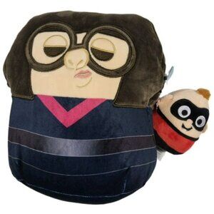 Squishmallow Edna Mode The Incredibles 10" & Jack Jack 5" Disney Pixar Plush NWT